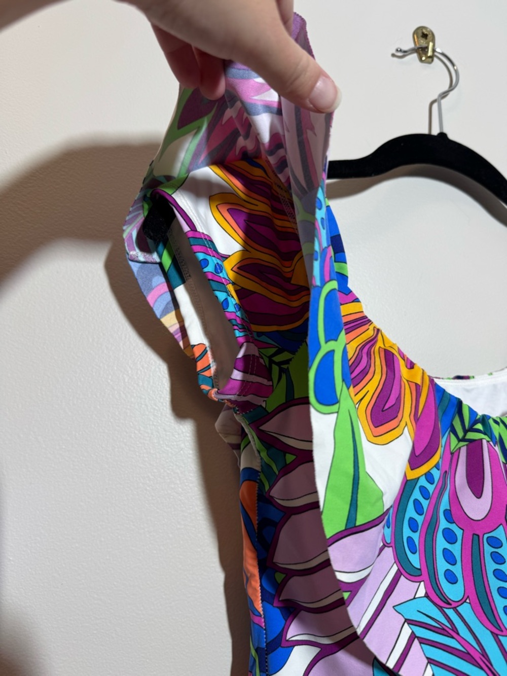 Trina Turk Paradise Plume Off-the-shoulder One Piece Swimsuit - Picture 6 of 6